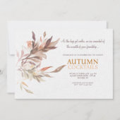 Invitation Cocktails d'automne (Devant)