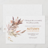 Invitation Cocktails d'automne (Devant / Derrière)