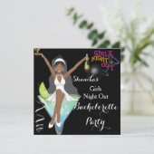Invitation Cocktails de la soirée afro-américaine de bachelor (Debout devant)