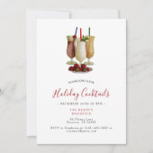 Invitation Cocktails de Noël (Devant)