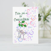 Invitation cocktails de Noël d'invitation (Debout devant)