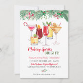 Invitation Cocktails de Noël Fête de Noël (Devant)