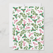 Invitation Cocktails de Noël Fête de Noël (Dos)