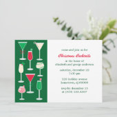 Invitation Cocktails de Noël Fête de Noël (Debout devant)