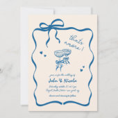 Invitation Cocktails Dessinés À La Main De Whimsical Qui Sont (Devant)