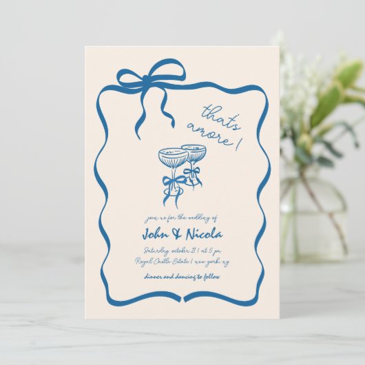 Invitation Cocktails Dessinés À La Main De Whimsical Qui Sont (Debout devant)