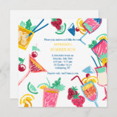 Invitation Cocktails d'été (Devant / Derrière)