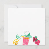 Invitation Cocktails d'été (Dos)