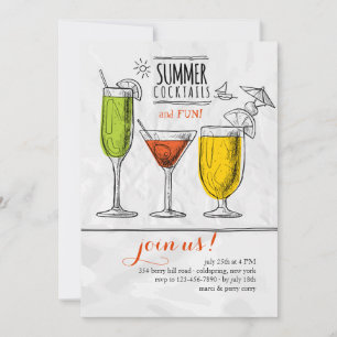 Invitation Cocktails d'été