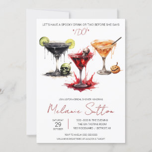 Invitation Cocktails Éffrayants Halloween, Boissons, Fête des