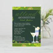 Invitation Cocktails élégants Collecte de fonds Enchères sile (Debout devant)