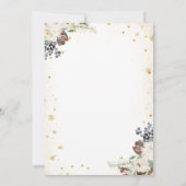 Invitation Cocktails et biscuits parsemés de blanc Fête de No (Dos)