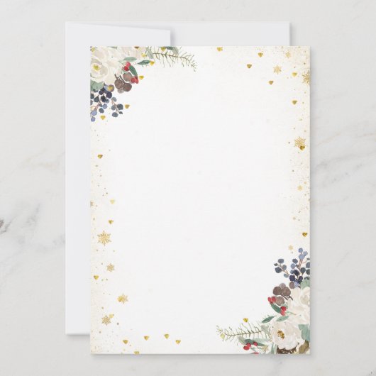 Invitation Cocktails et biscuits parsemés de blanc Fête de No (Dos)