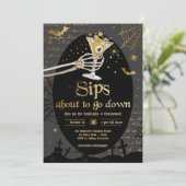Invitation Cocktails et costumes Brews Boos Booze Halloween (Debout devant)