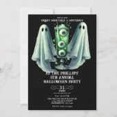 Invitation Cocktails et costumes déplaisants Fête d'Halloween (Devant)