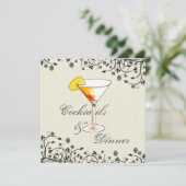 Invitation Cocktails Et Dîner Anniversaire (Debout devant)