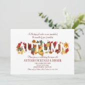 Invitation Cocktails et dîner d'automne (Debout devant)