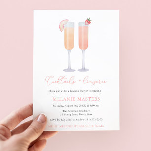 Invitation Cocktails et Wedding shower Lingerie Bachelorette