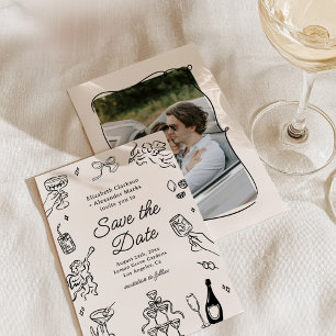 Invitation Cocktails Fantaisistes et Originaux Sauvegarder la