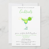 Invitation Cocktails festifs Noël (Devant)