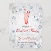 Invitation Cocktails Festive Boissons Cute (Devant / Derrière)