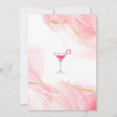 Invitation Cocktails Fête de Noël Gingerbread Aquarelle (Dos)