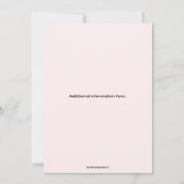 Invitation Cocktails Fleurs modifiables et conversation (Dos)