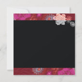 Invitation Cocktails floraux 50e fête d'anniversaire (Dos)