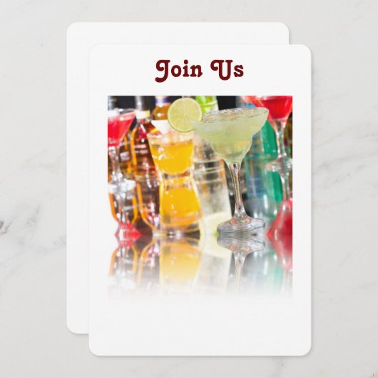 INVITATION "COCKTAILS GALORE" (Devant / Derrière)