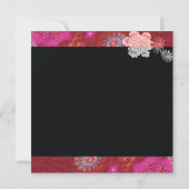 Invitation Cocktails Glamour Soirée Bachelorette Rose (Dos)