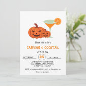 Invitation Cocktails Halloween et Soirée des adultes (Debout devant)