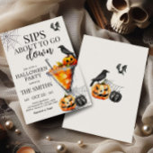 Invitation Cocktails Martini Halloween Party