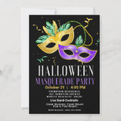 Invitation Cocktails Masquerade Costume Adulte Halloween (Devant)