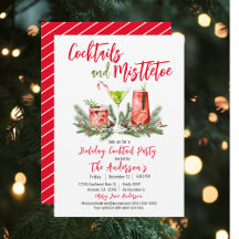 Cocktails & Mistletoe Festive Boissons Festives