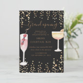 Invitation cocktails mousseux ouverture grandiose (Debout devant)