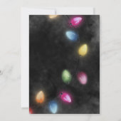 Invitation Cocktails Noël Fête Colorée Lumière Moderne (Dos)