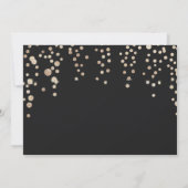 Invitation cocktails pétillants or week-end d'enterrement de  (Dos)