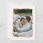 Invitation Cocktails Quirky & Whimsical Enregistrer la date (Dos)