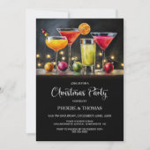 Invitation Cocktails Soirée de Noël (Devant)