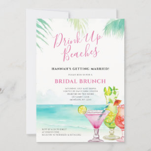 Invitation Cocktails tropicaux Brunch nuptial