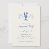 Invitation Cocktails Whimsical & Lobster Engagement Party (Devant)