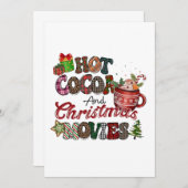 Invitation Coco chaud et films de Noël (Devant / Derrière)