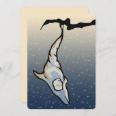 Invitation cocon dauphin (Devant / Derrière)