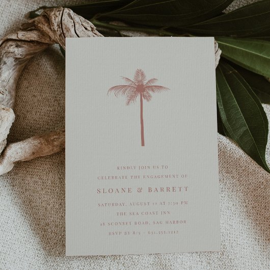 Invitation Coconut Palm