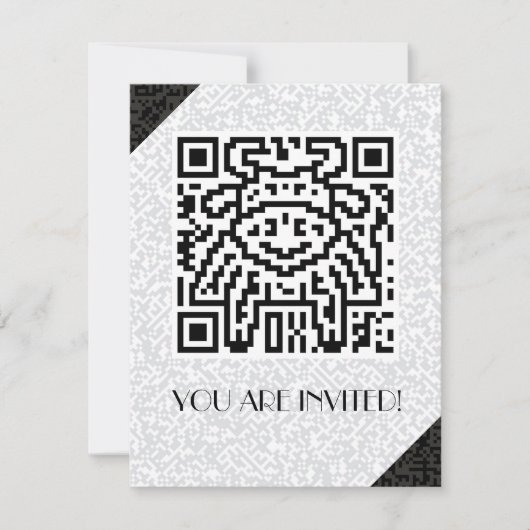 Invitation Code de QR le boeuf (Devant)