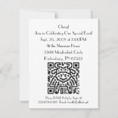 Invitation Code de QR le boeuf (Dos)