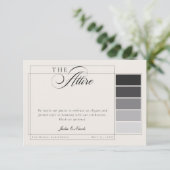 Invitation Code de tenue formelle calligraphie ivoire noir cl (Debout devant)