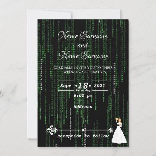 Invitation Code matriciel (Devant)