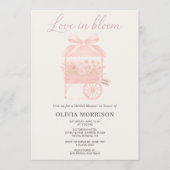 Invitation Code QR Amour en Fleur Marché Fleurs Shower de Mar (Devant)