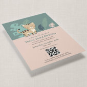 Invitation Code QR Anniversaire Enfants Tiny Tiger Douce Jung